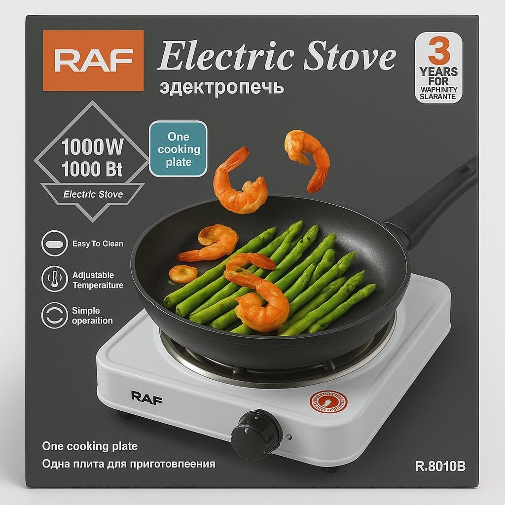 PIXA Plaque Chauffante Électrique – Portable Cuisine Barbecue Camping