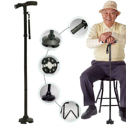 Canne de marche pixa pliable et légère