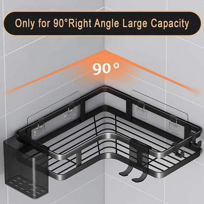 Pixa Étagère de Douche d’Angle – Sans Perçage