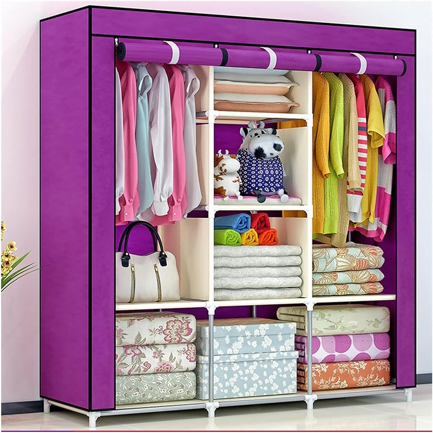 Armoire pliable en tissu étanche et anti-poussière