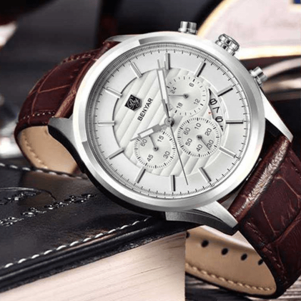 Montre de luxe chronographe Benyar - PixaMaoc 