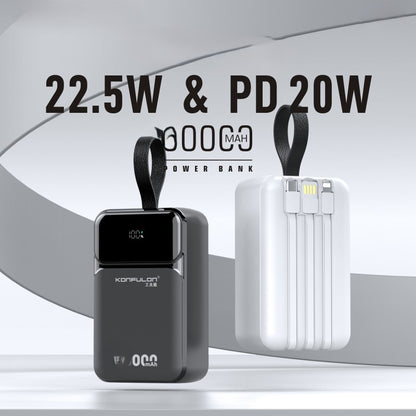 Powerbank Pixa pour charge rapide PD de 20W avec câble intégré