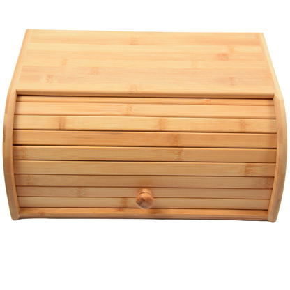 Boîte à pain Pixa en bambou – Boîte de conservation du pain en bois, design naturel