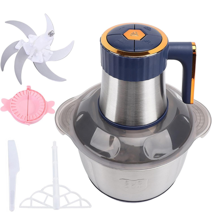 Hachoir électrique pixa avec bol en acier inoxydable