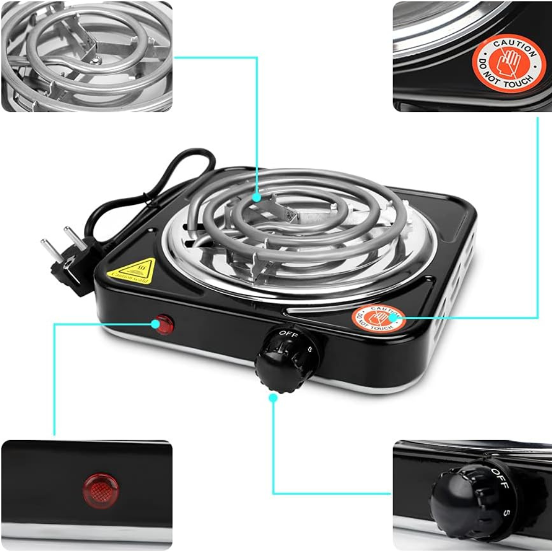 PIXA Plaque Chauffante Électrique – Portable Cuisine Barbecue Camping