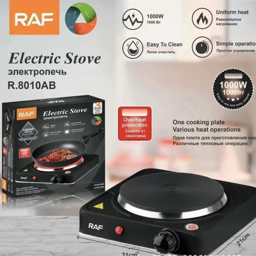 PIXA Plaque Chauffante Électrique – Portable Cuisine Barbecue Camping