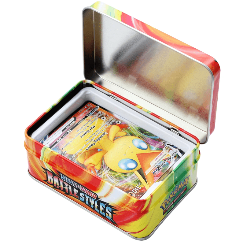 Jeu de cartes Pokemon, boîte en fer métallique, 40 pièces – PixaMaoc